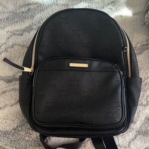 Juicy Couture Black Backpack with Gold Accents